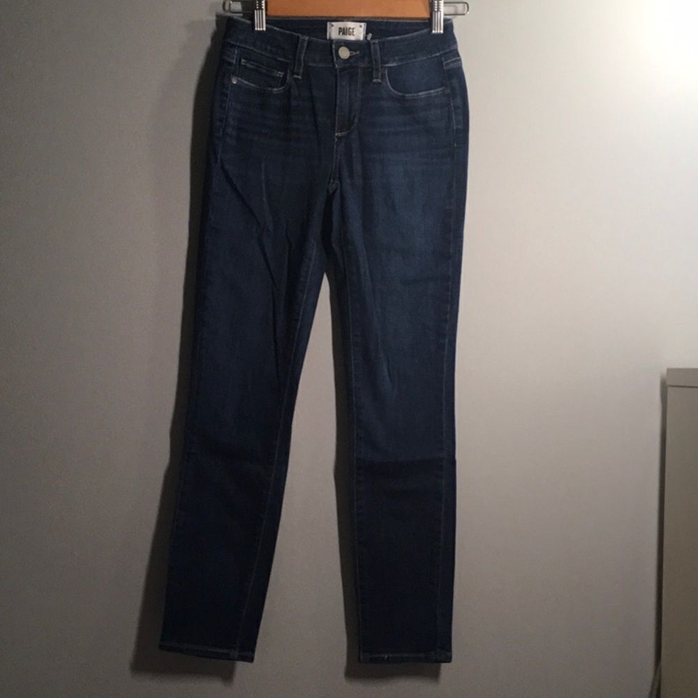 Paige Kylie jeans women's size 0 size 25 blue demin crop cropped‎ distressed